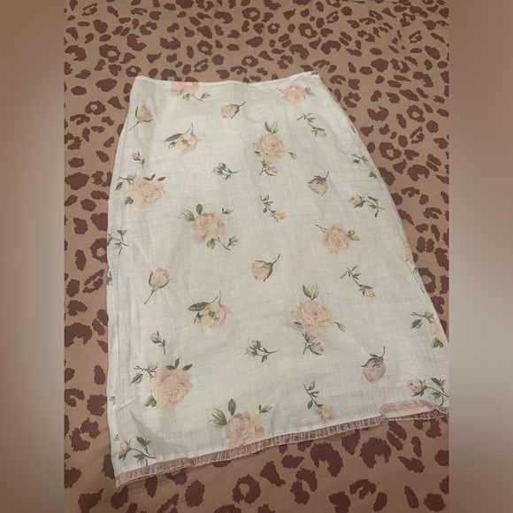 Vintage 90s Betsey Johnson, black label, linen pencil skirt - Picture 3 of 17